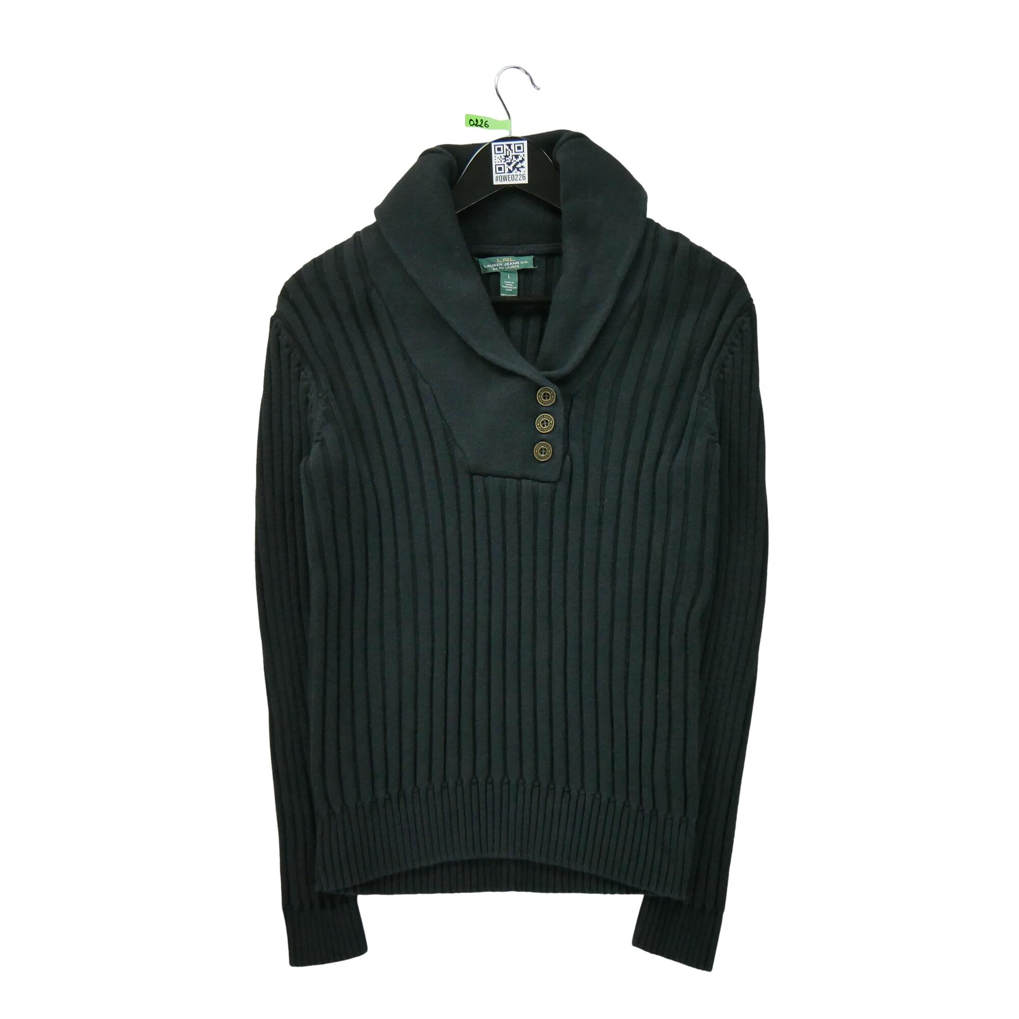 RALPH LAUREN Reconditionné - Pull Femme Noir - Très Bon État