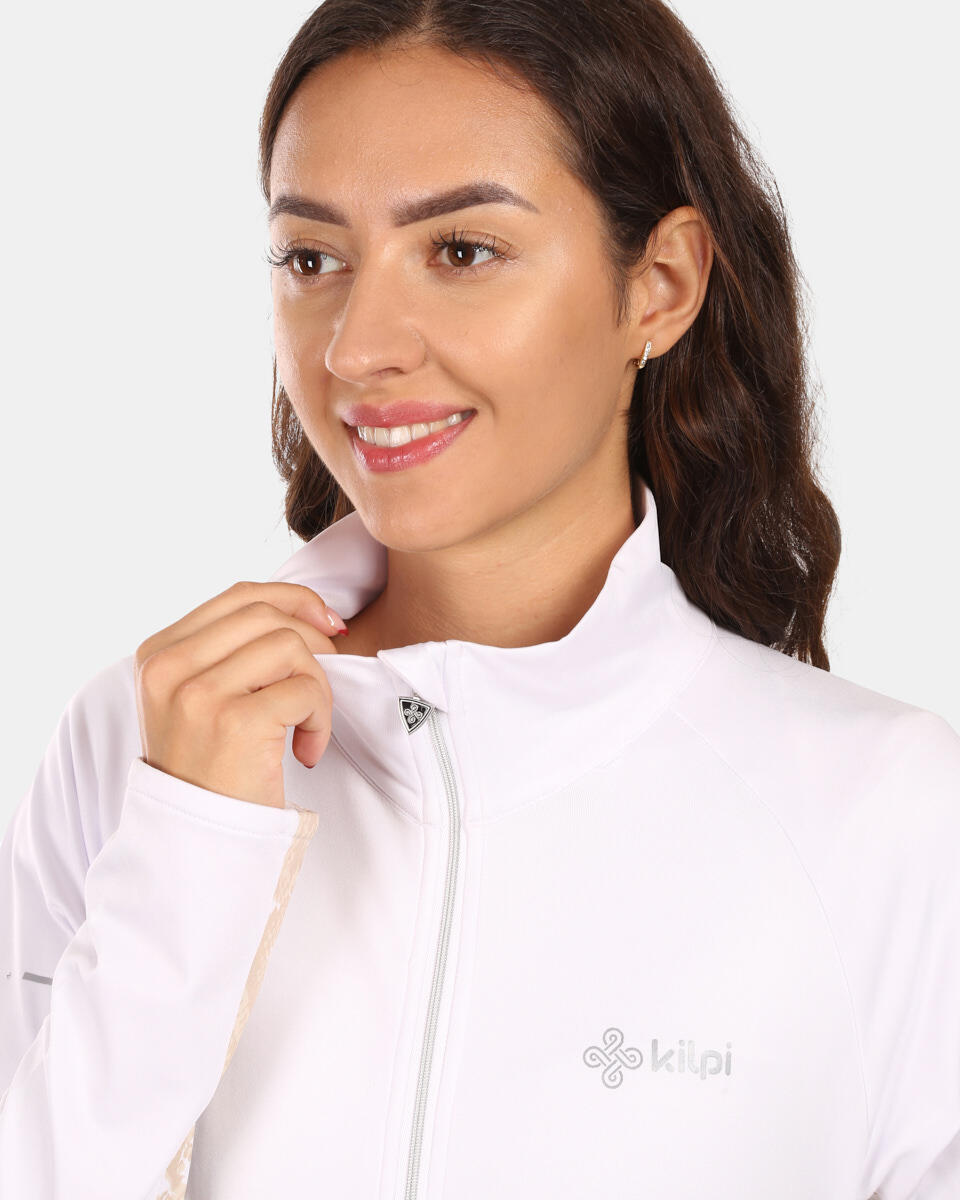 Sweat polaire femme Kilpi Junie-W, Opti‑Stretch, col montant 3/4