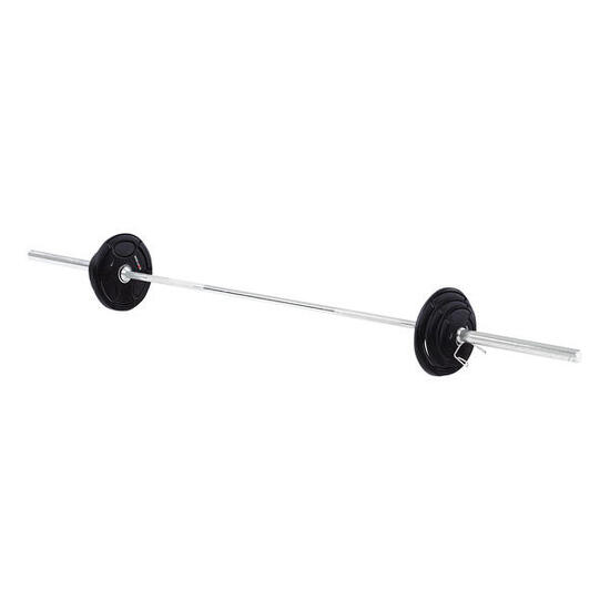 Kit d’haltères longs 60 kg ou 85 kg Polyuréthane 85 kg Unisexe