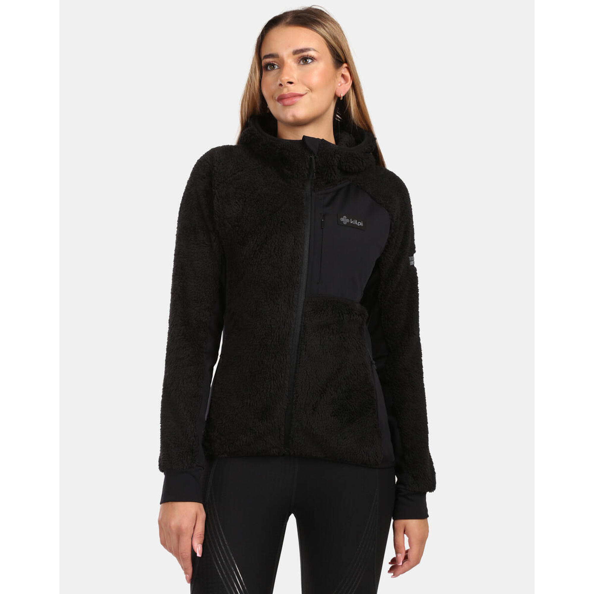 Kilpi - Sweat À Capuche En Molleton Poilu Femme Kilpi Norka-w - Polaire - Noir - Decathlon