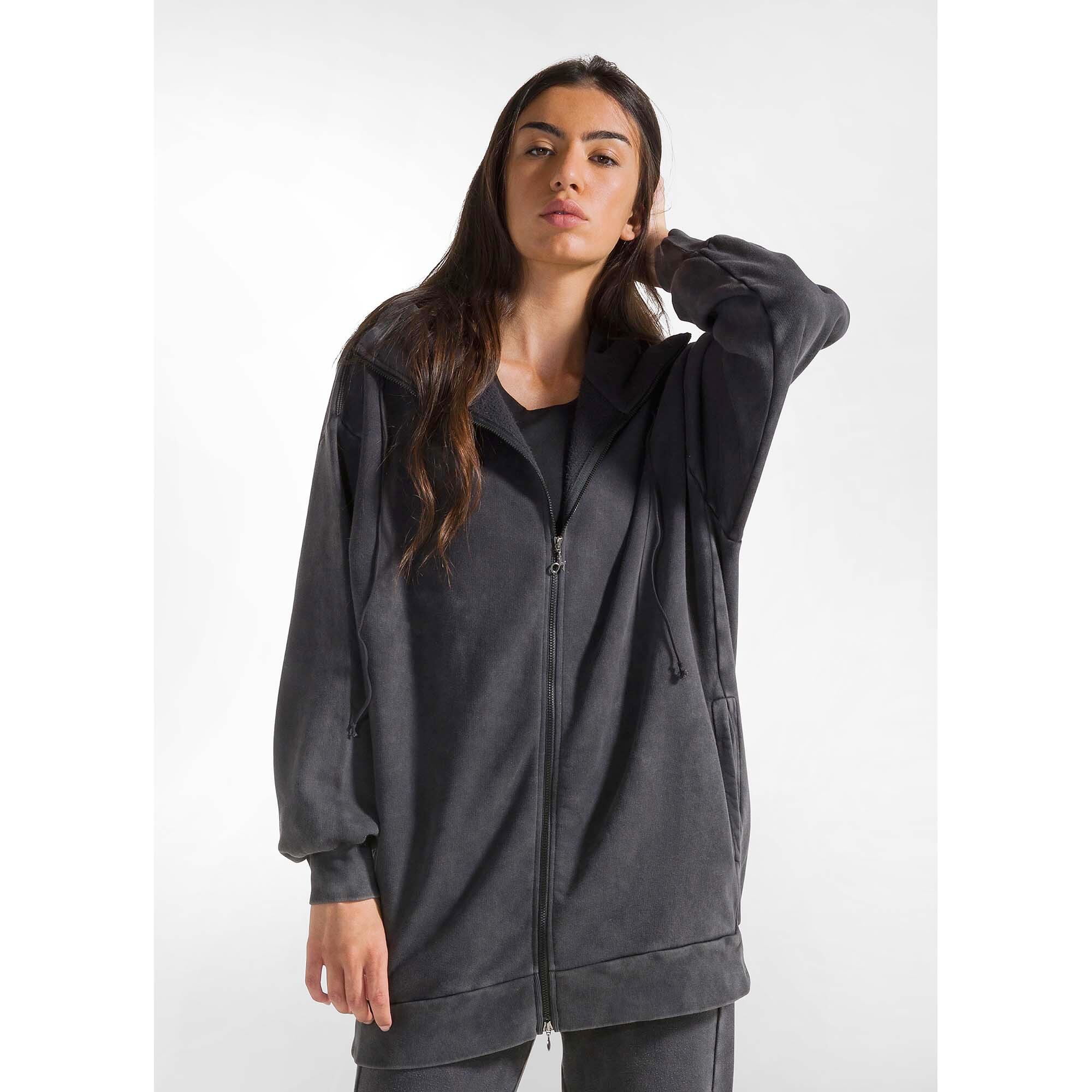 Felpa Deha Marbled Oversize Full Zip Hoodie Donna 2/5