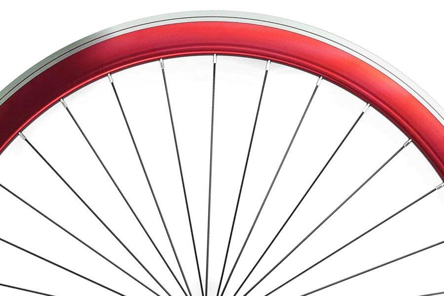 Roue Avant Fixie Origin8 Rouge Adz (Rayon radial) 5/5