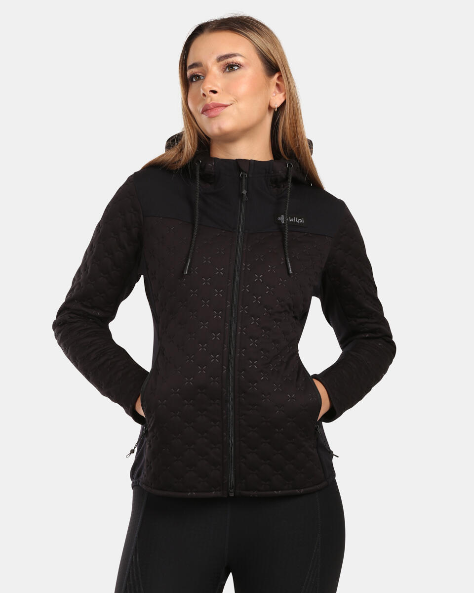 Sweat polaire à capuche Kilpi Nevia-W femme, noir 3/6