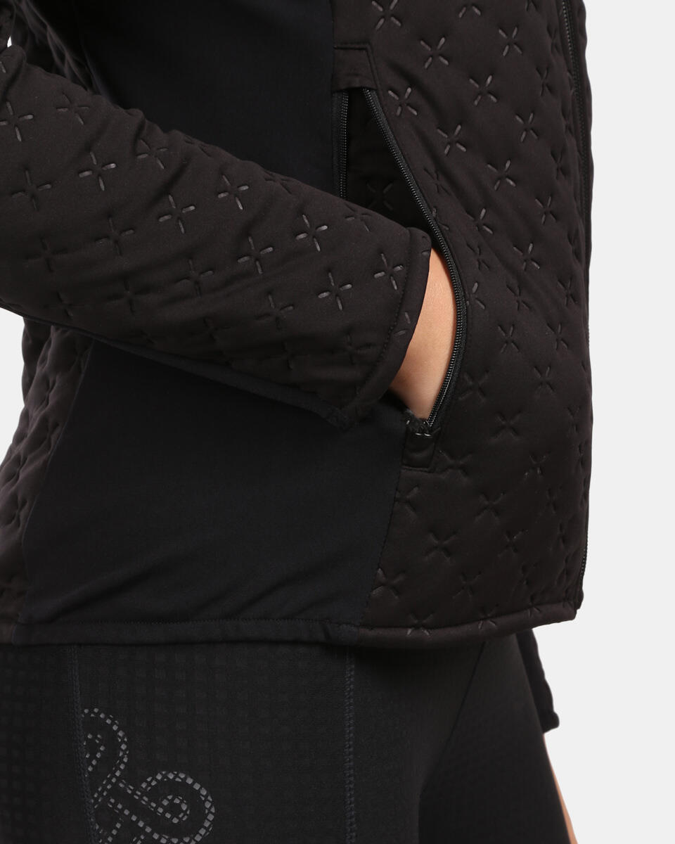 Sweat polaire à capuche Kilpi Nevia-W femme, noir 4/6
