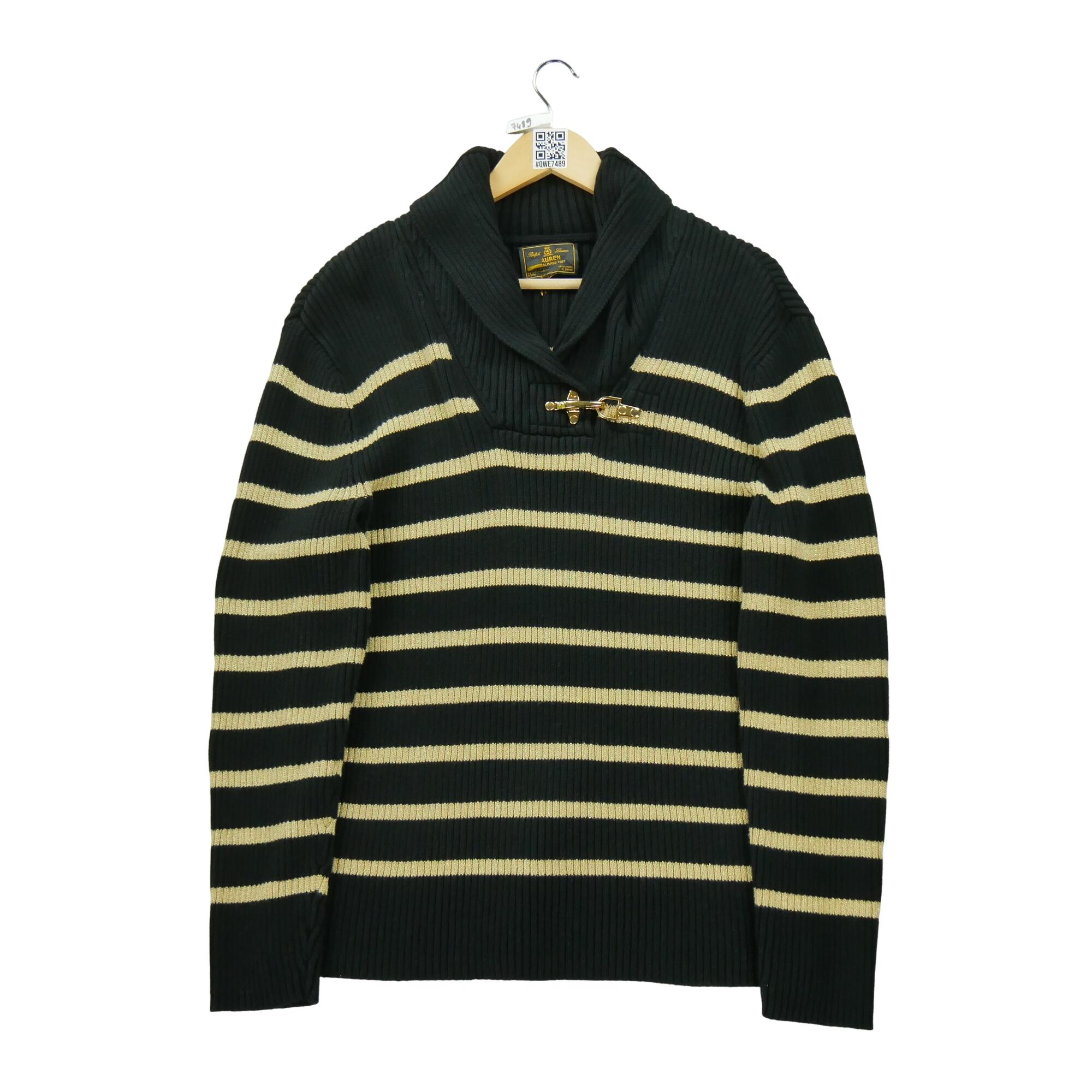 RALPH LAUREN Reconditionné - Pull Femme Noir - Excellent