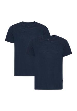 Herren 100 % Merino Woll T-Shirt Leicht Atmungsaktiv 2er Pack