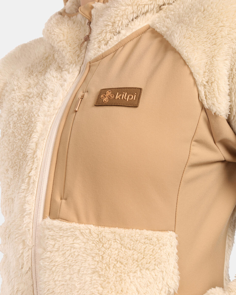 Sudadera polar NORKA-W para mujer KILPI Beige 3/7