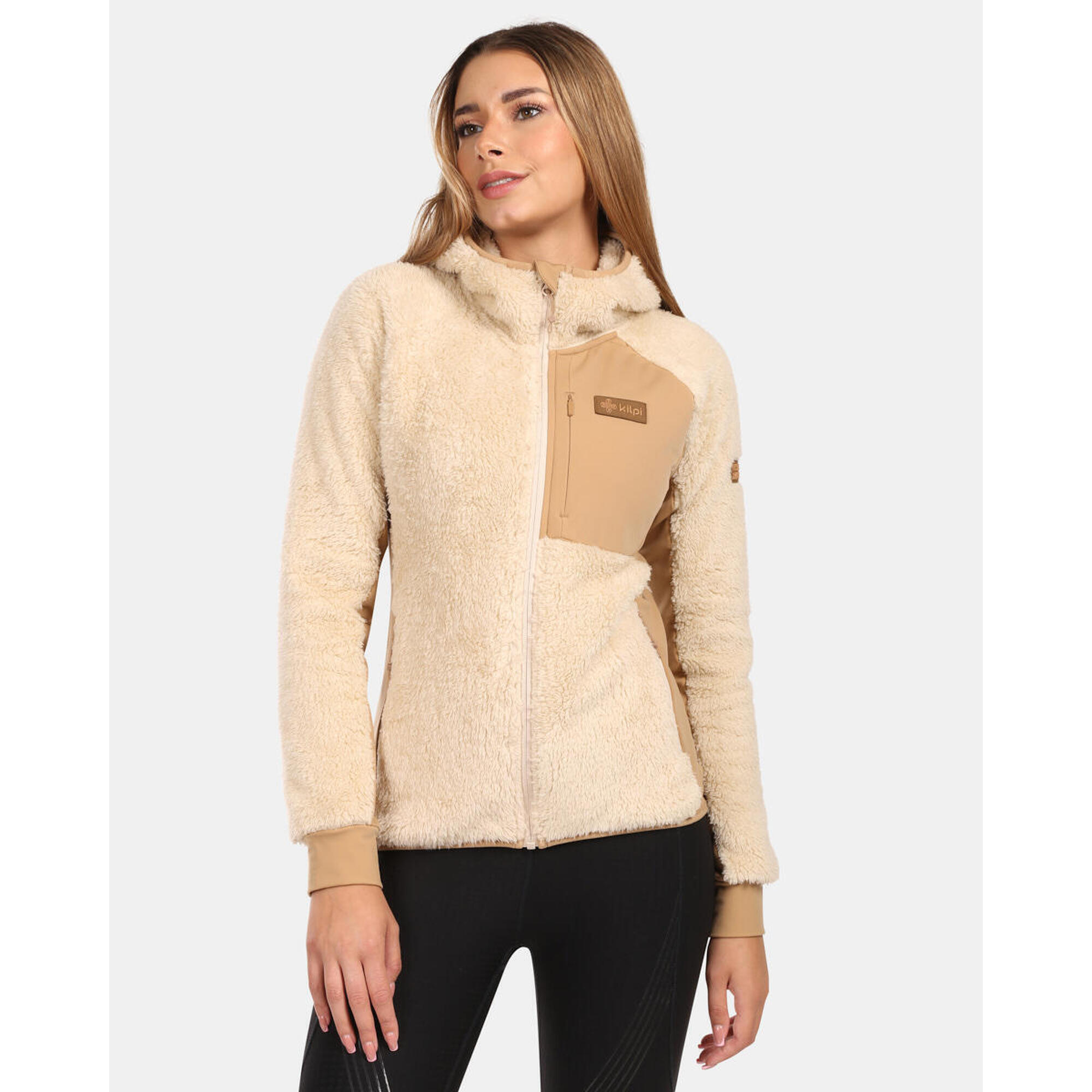Kilpi - Sweat À Capuche En Molleton Poilu Femme Kilpi Norka-w - Polaire - Beige - Decathlon