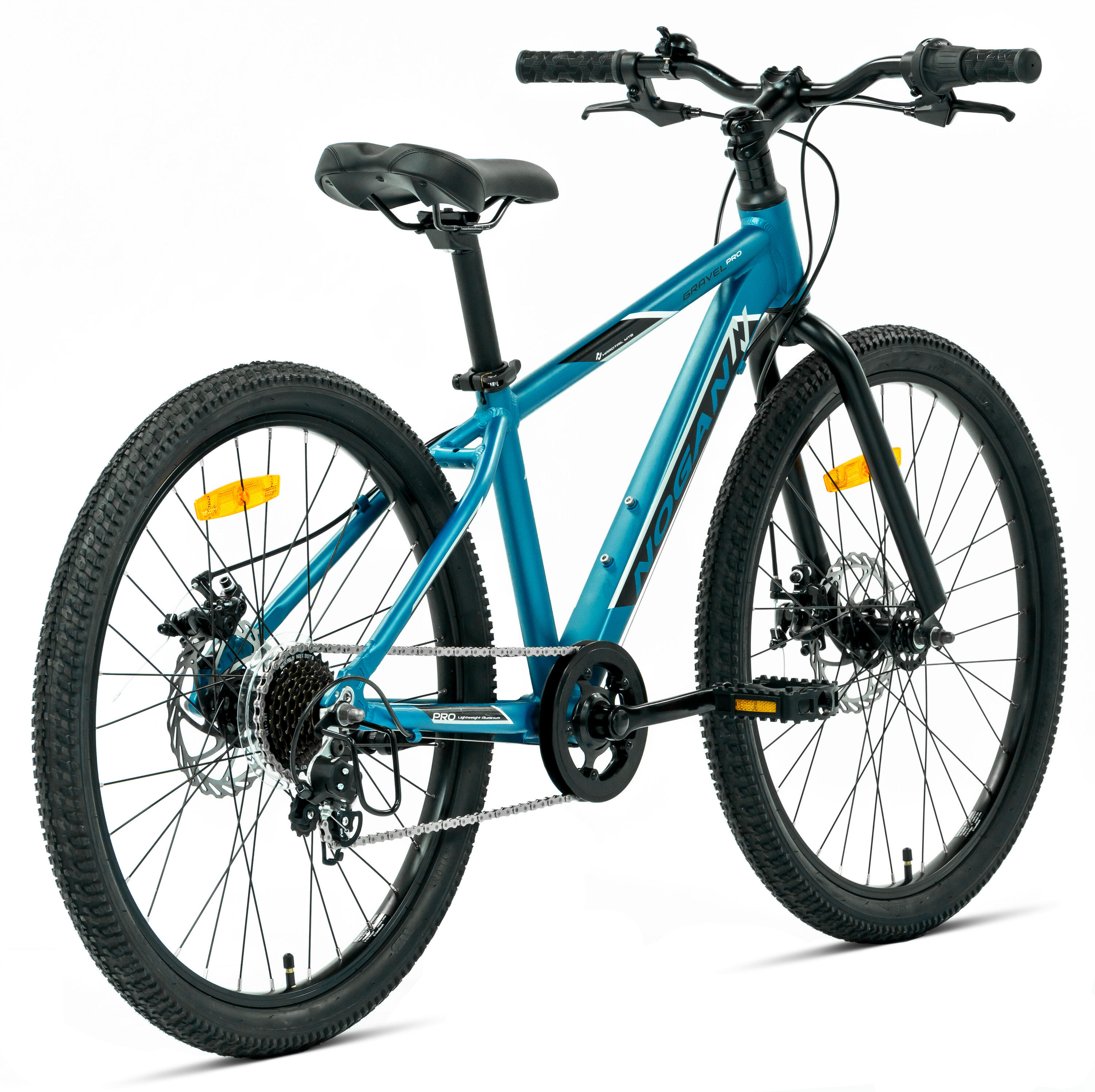 Vélo enfant léger Nogan Gravel PRO - 24 pouces - 7 vitesses - Bleu 3/7