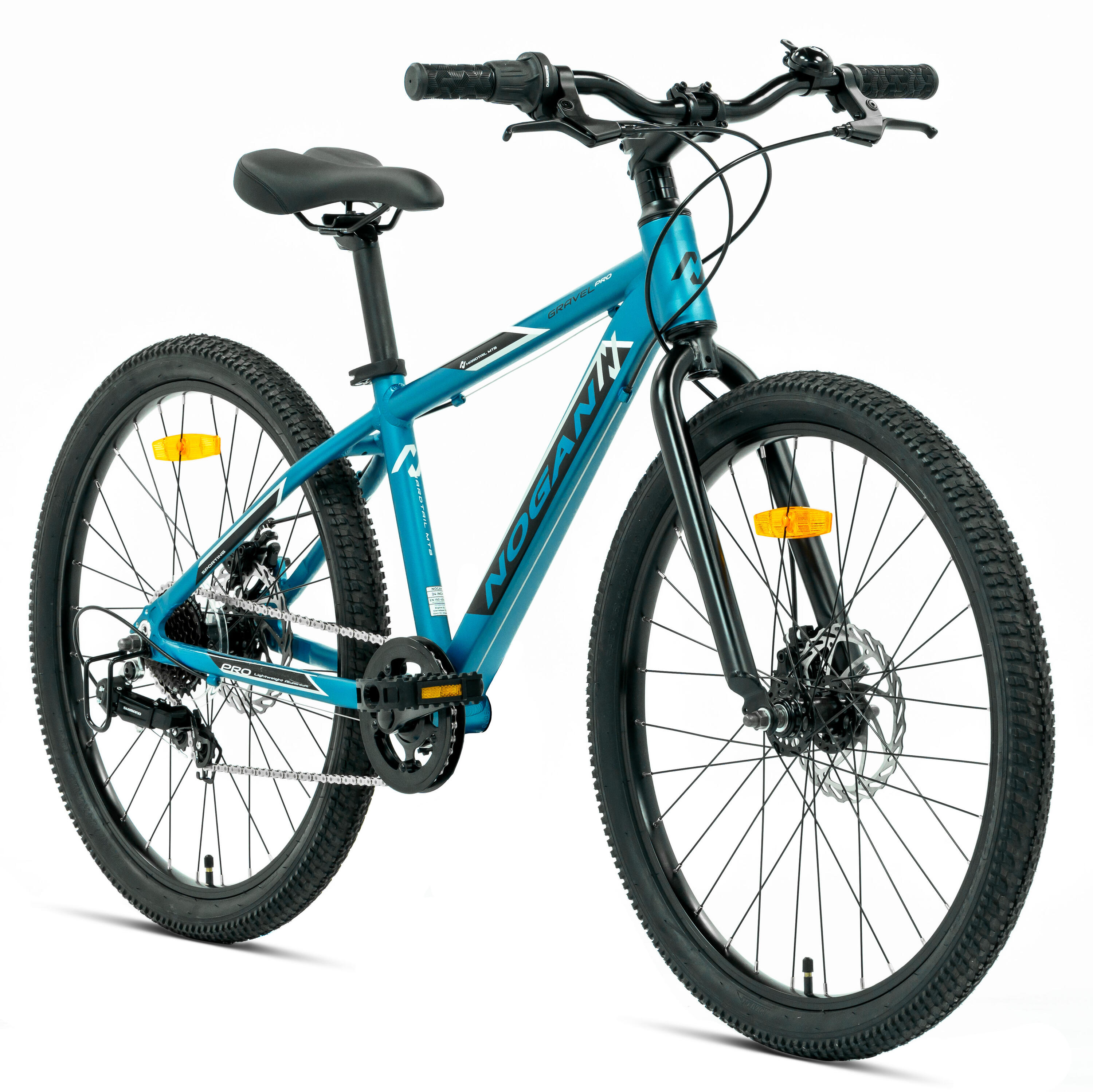 Vélo enfant léger Nogan Gravel PRO - 24 pouces - 7 vitesses - Bleu 2/7