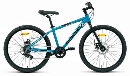 Vélo enfant léger Nogan Gravel PRO - 24 pouces - 7 vitesses - Bleu