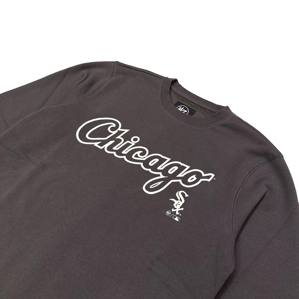 47 Brand Herren Sweatshirt Chicago White Sox Imprint Burnside graphit 3/3