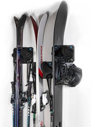 Ski-Wandhalterung 3x Schwarz