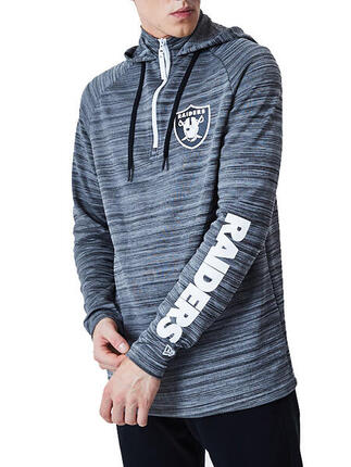 New Era Hoodie Engineered Raglan Las Vegas Raiders grau