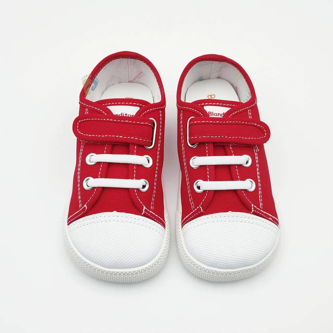 Blanditos Zapatillas de Lona Sandia Rojo - Talla 20 4/6
