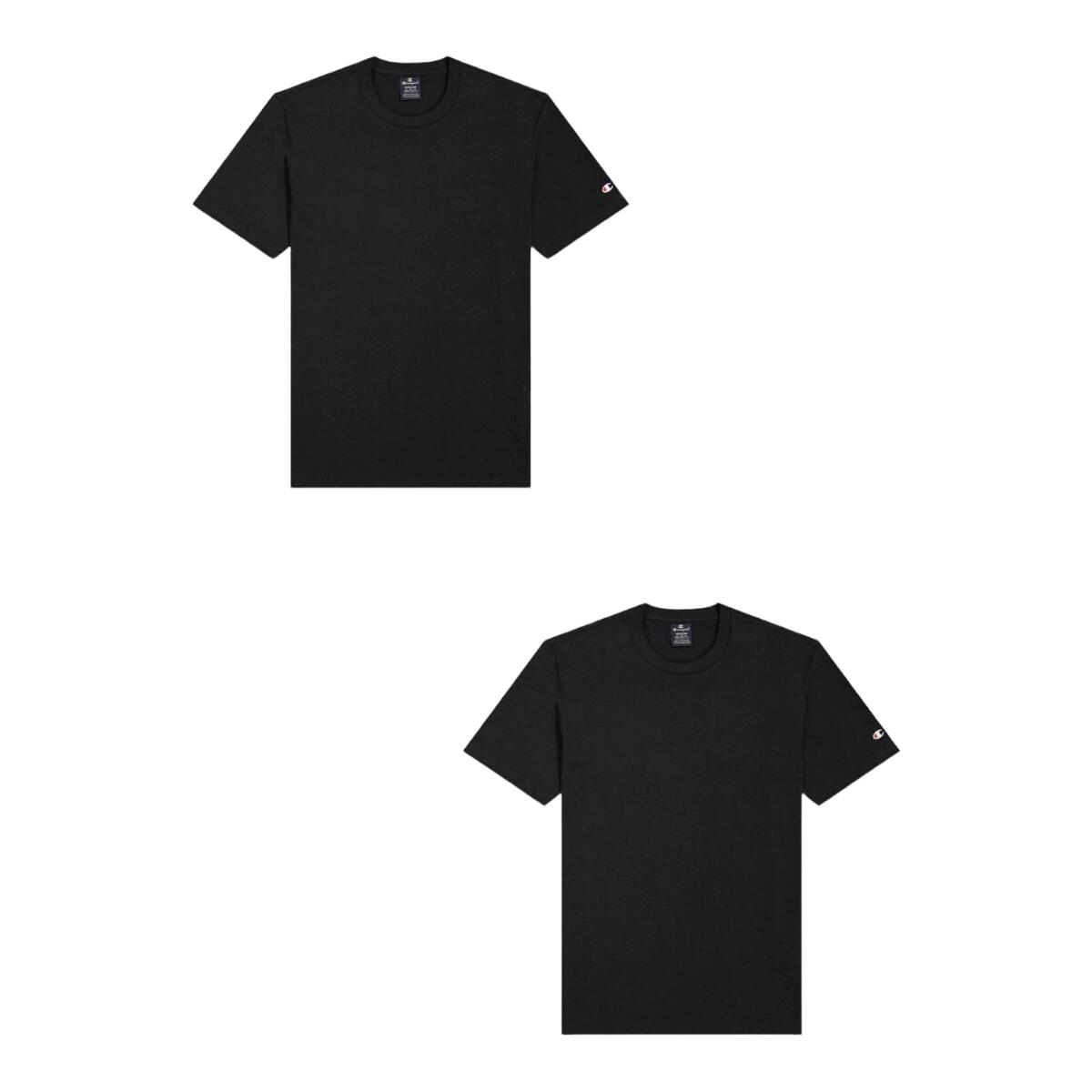 Champion Herren T-Shirt 2Pack schwarz/schwarz 4/5