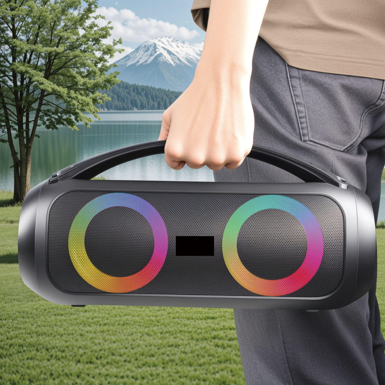 Enceinte Bluetooth® Boost 40W Etanche Lumineuse Poignée de transport 3/3