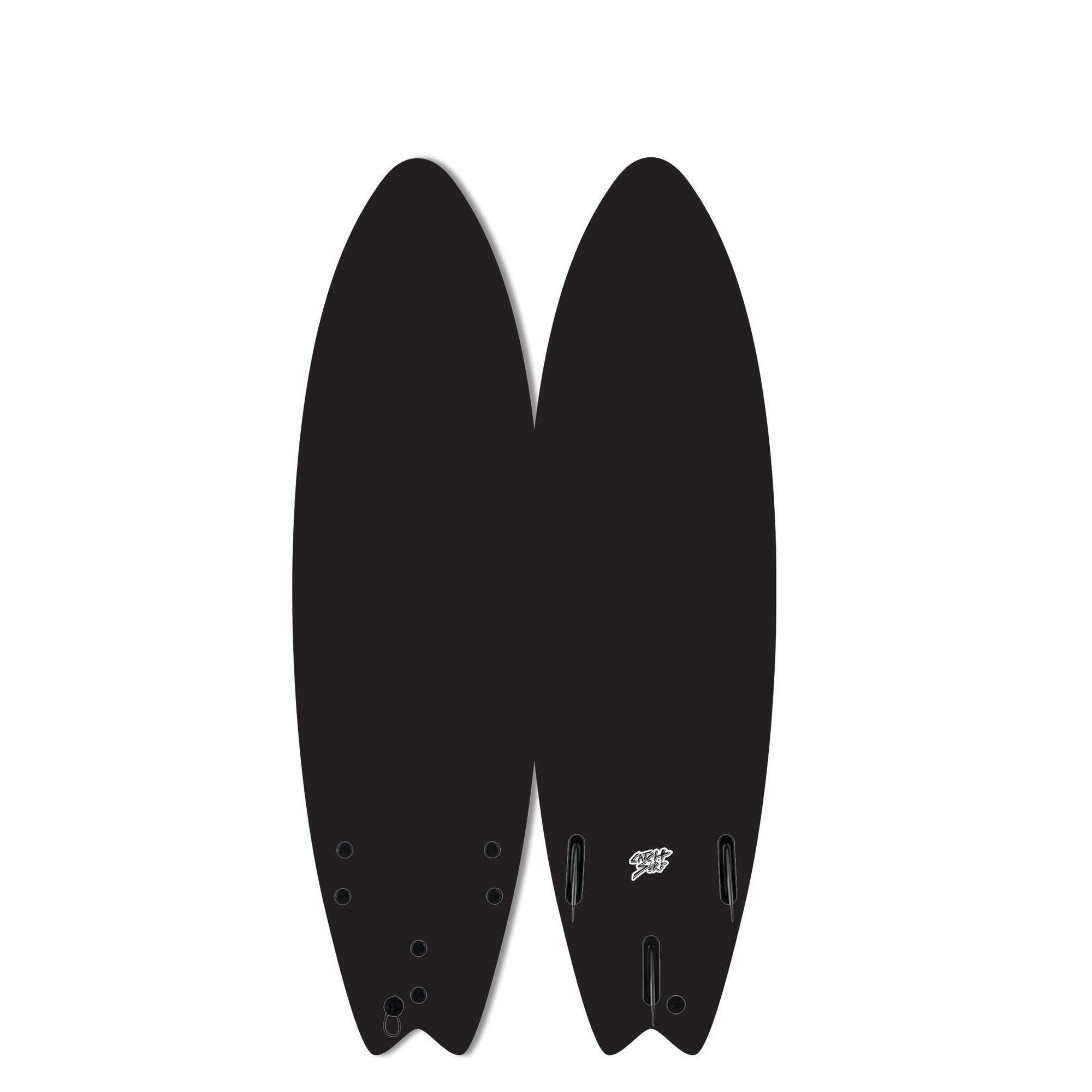 Catch Surf - Planche De Surf Mousse 6'6" - Blank Series Fish - Noir - Planche De Surf - Noir - 198 Cm - Decathlon