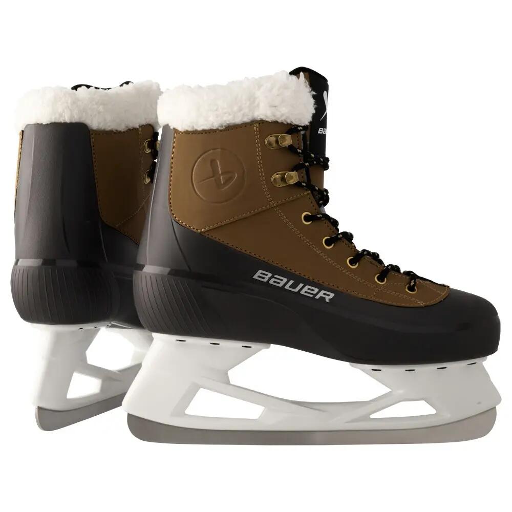Bauer - Patin A Glace Unisex Bauer Whistler² - Patins À Glace - Blanc|gris|marron - Decathlon