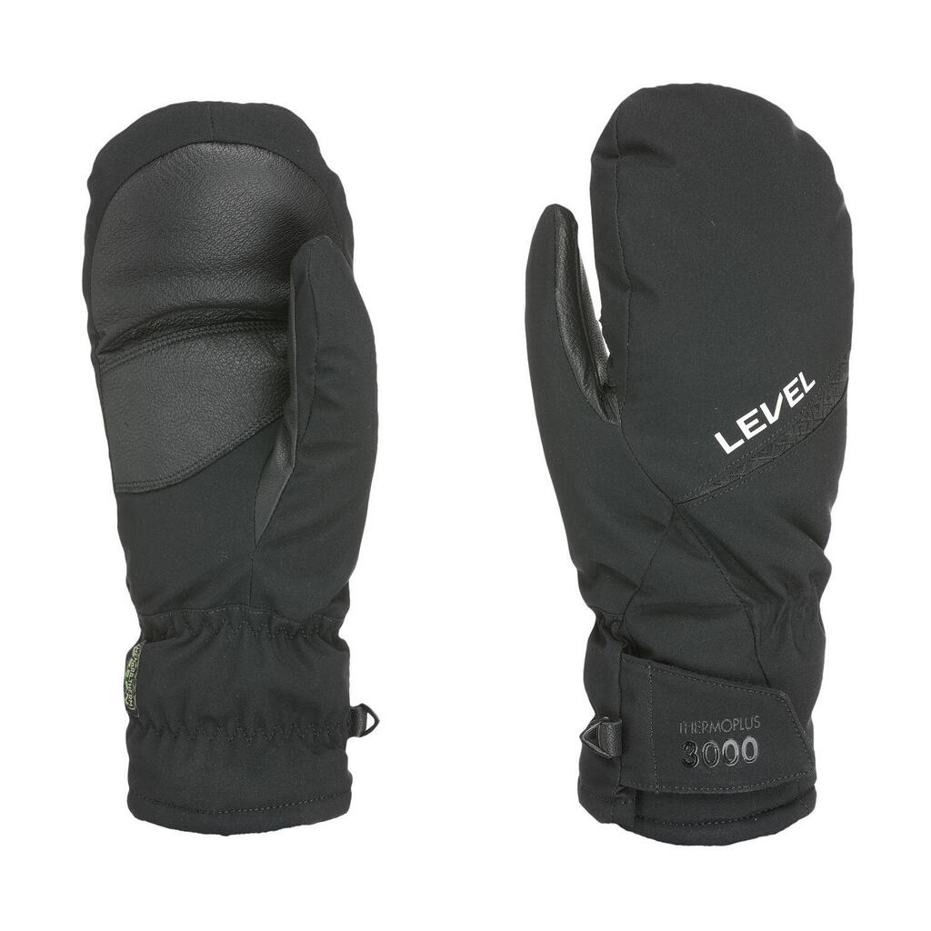 Level Alpine Mitt Ski / Snow Mitt Black For Men