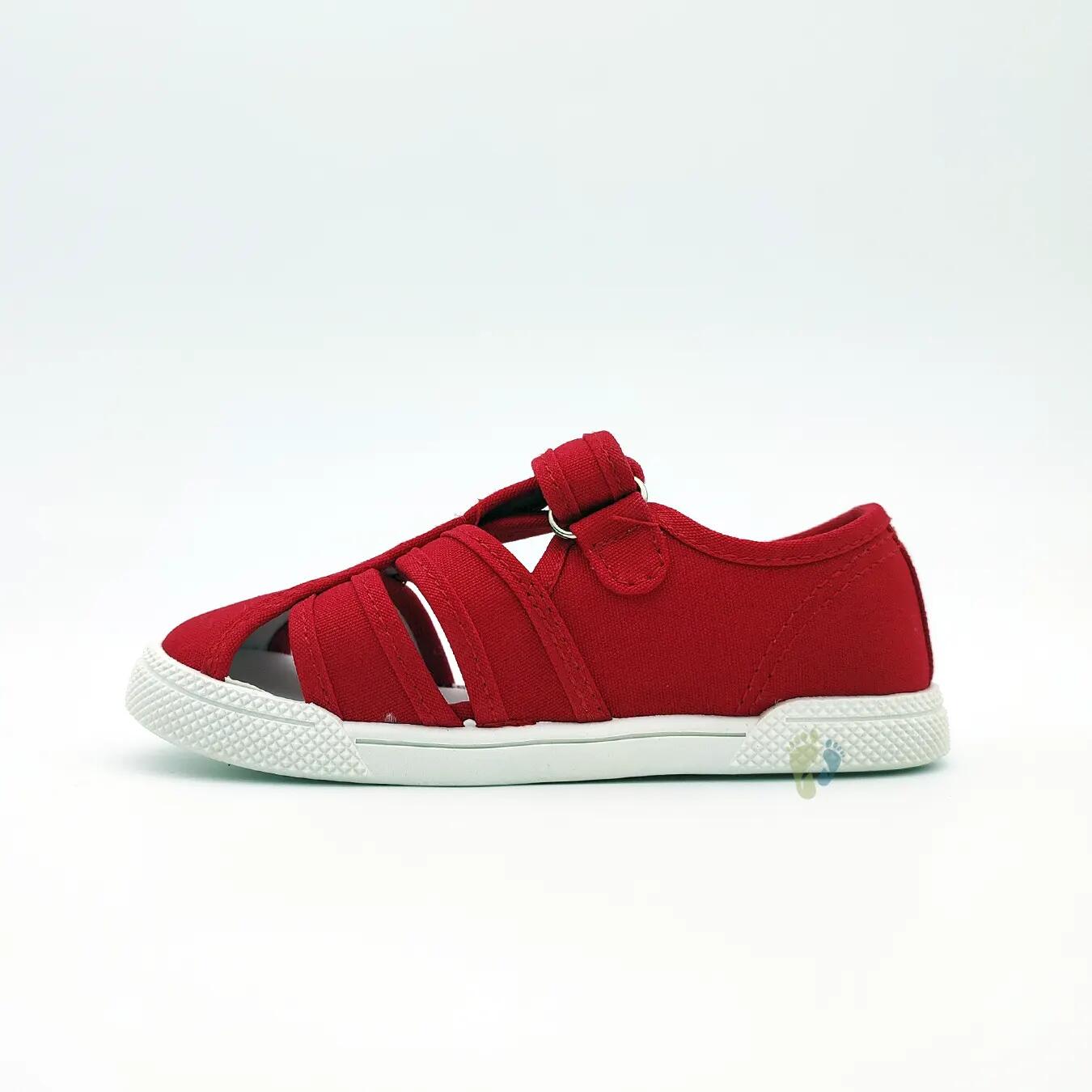 Blanditos Sandalias de Lona Mango Rojo - Talla 20 2/6