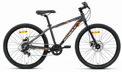 Vélo enfant léger Nogan Gravel PRO - 24 pouces - 7 vitesses - Gris