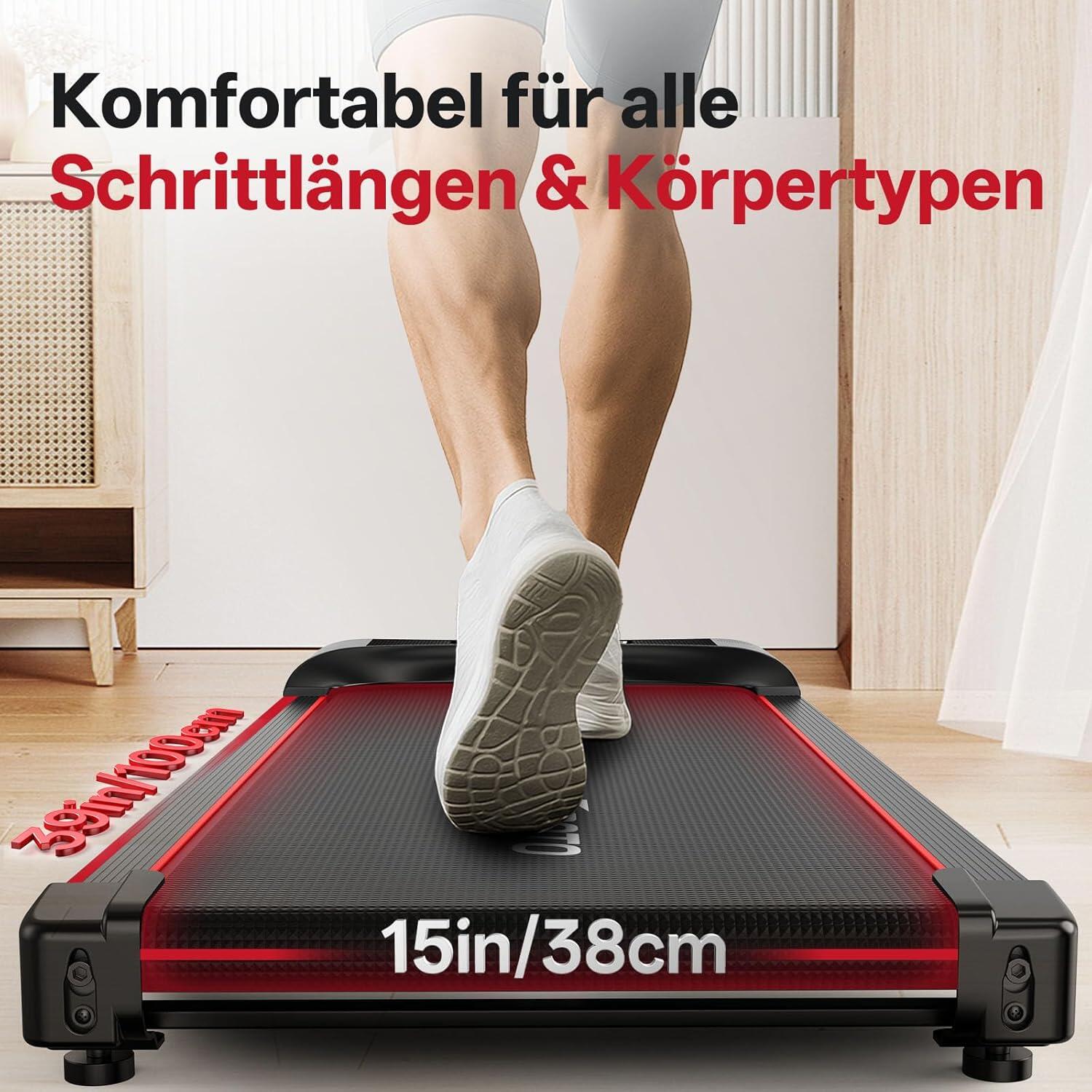 Walking Pad loopband 3-in-1, 2.25HP, LED-scherm, 1-6km/h, afstandsbedien, 140KG 4/7