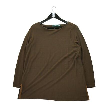 Second life - Langarm Damen T-Shirt Braun - Wie neu