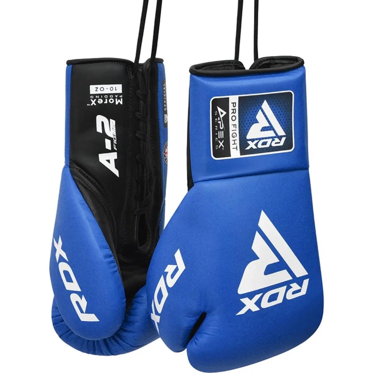 RDX Boxhandschuhe Pro Fight APEX A2 Blau 10 oz 6/8