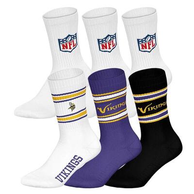 Socken Unisex 6er Pack Stretch-NFL 6Pack Crew Socks