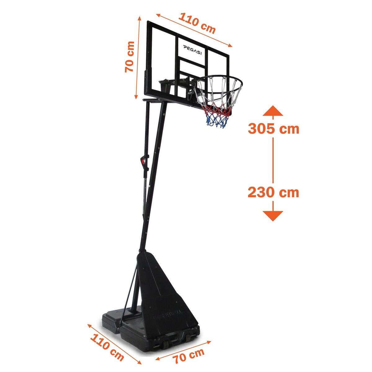Pegasi basketbalpaal Home Pro 2.30 - 3.05 3/5