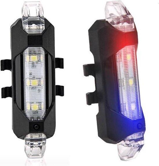 Led Fietslamp voorlicht Achterlicht oplaadbaar 2/7