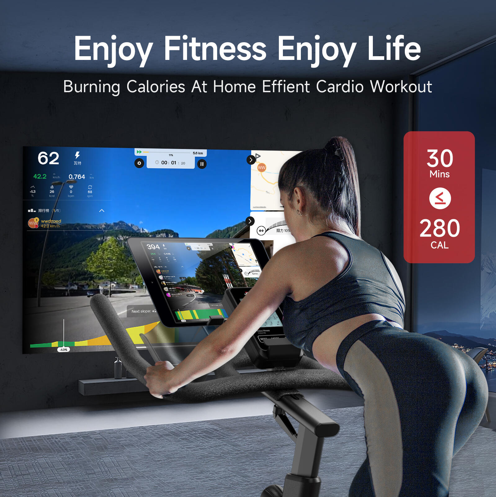 JOROTO X4S Bluetooth Hometrainer 7/7