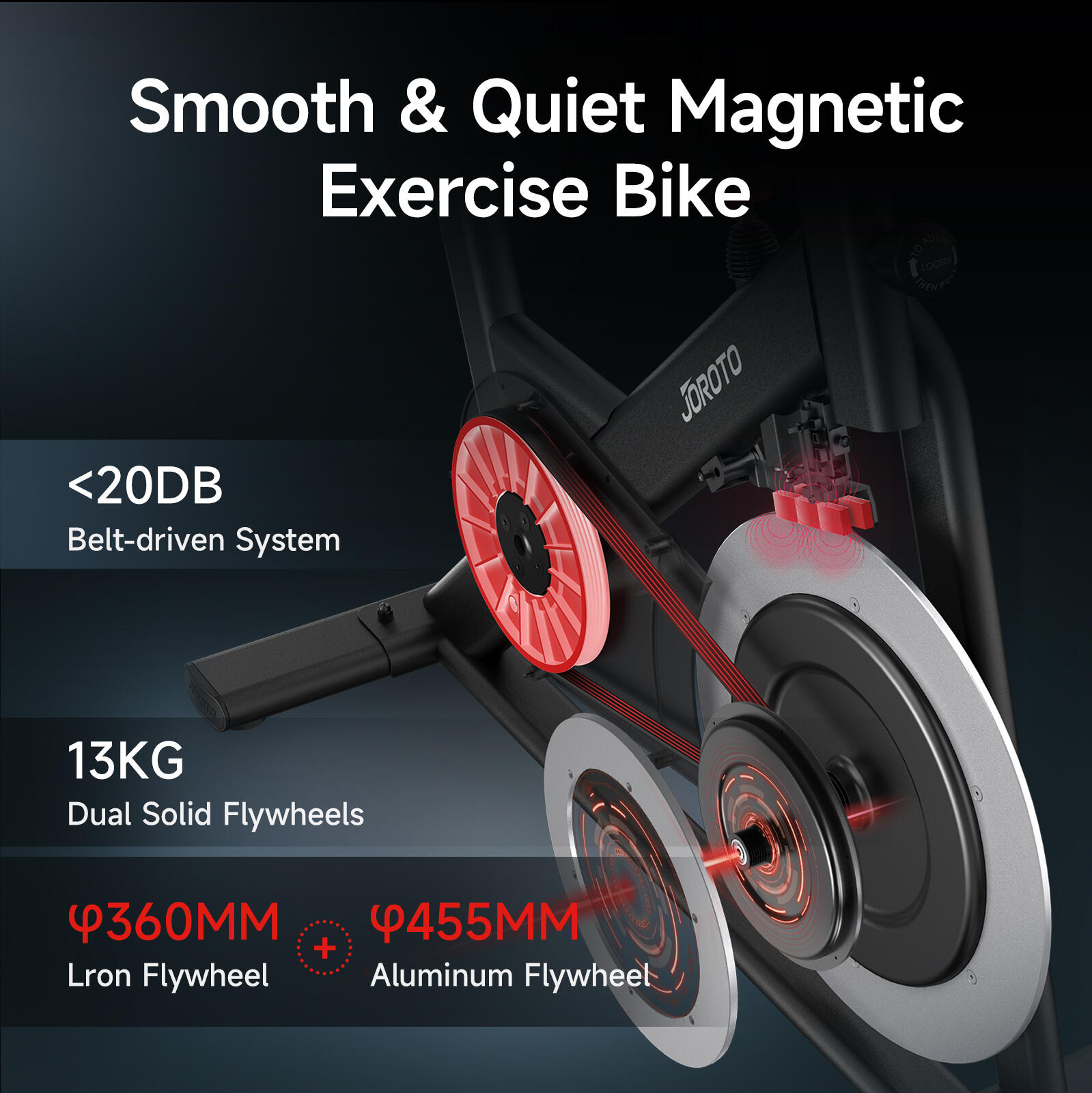 JOROTO X4S Bluetooth Hometrainer 4/7