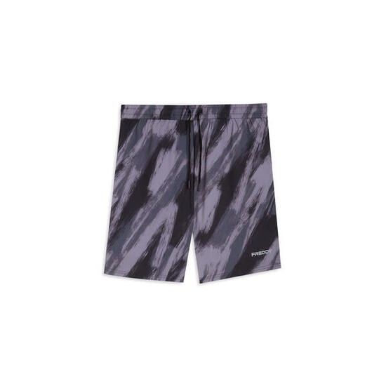 Shorts stampati con coulisse e tasche zip