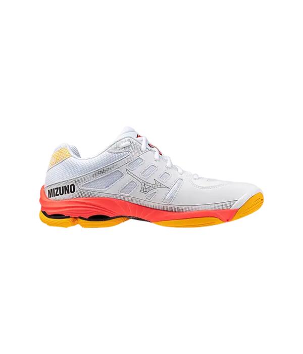Zapatillas Mizuno Wave Voltage 2 Blanco/Rojo/Amarillo 2025 2/6