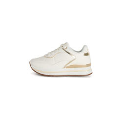 Sneakers en simili cuir pour femmes avec détails métalliques