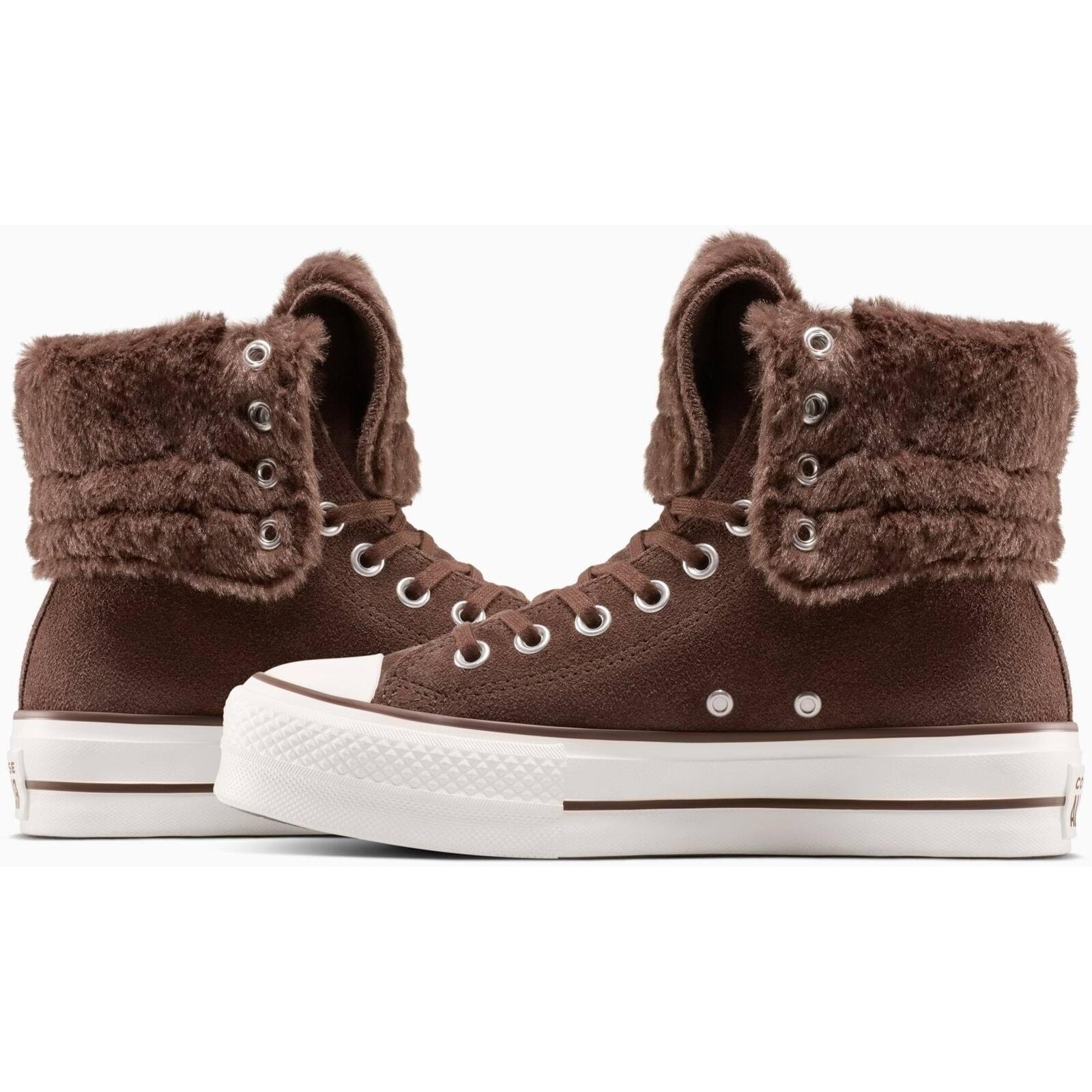 Baskets Converse Chuck Taylor All Star Fold-Over Lift, Marron, Unisexe 3/5