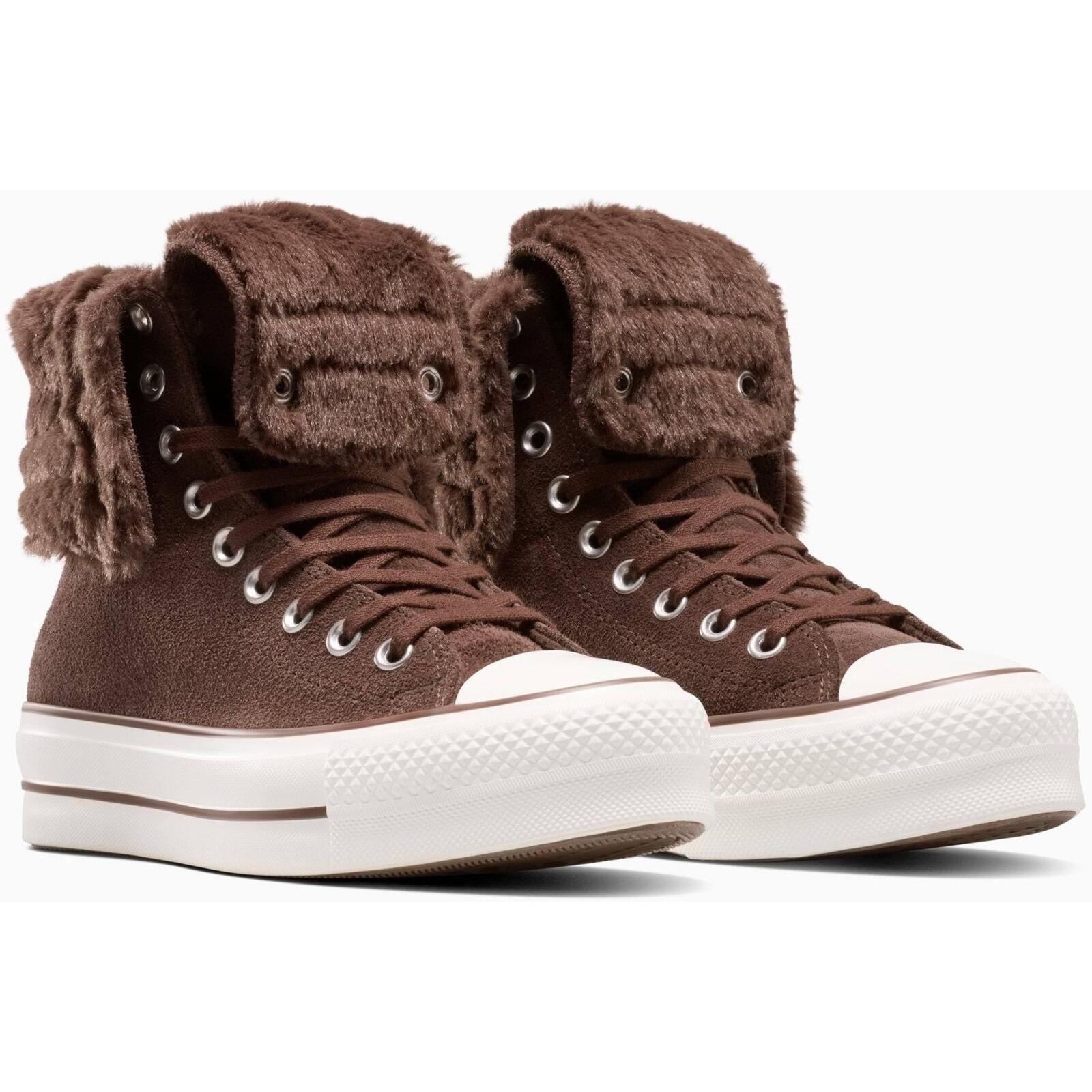 Baskets Converse Chuck Taylor All Star Fold-Over Lift, Marron, Unisexe 2/5