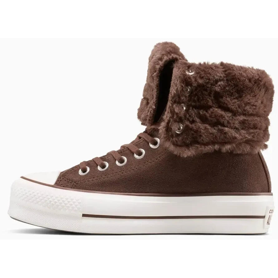 Baskets Converse Chuck Taylor All Star Fold-Over Lift, Marron, Unisexe 5/5