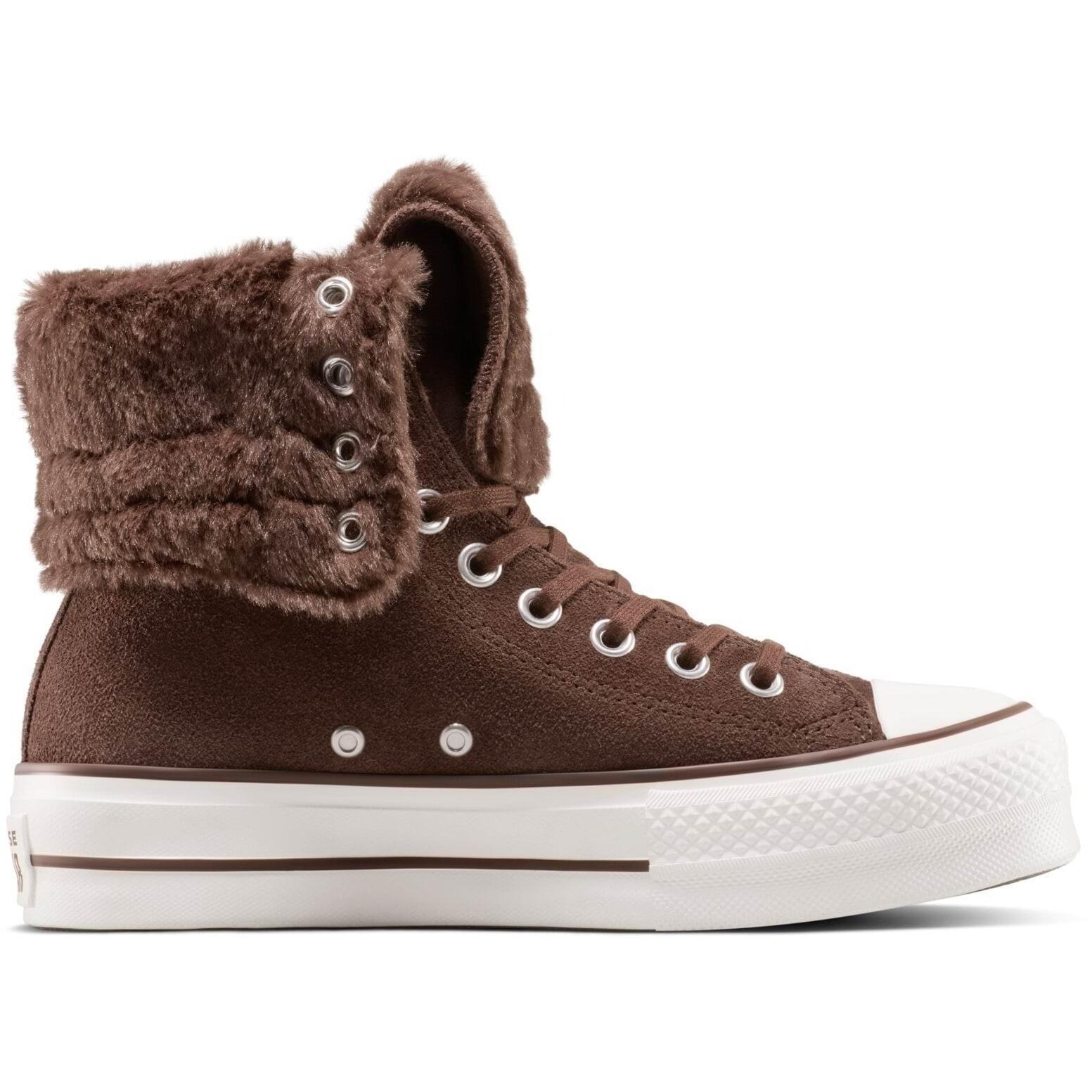 Converse - Baskets Converse Chuck Taylor All Star Fold-over Lift, Marron, Unisexe - Chaussures De Sport - Marron - Decathlon
