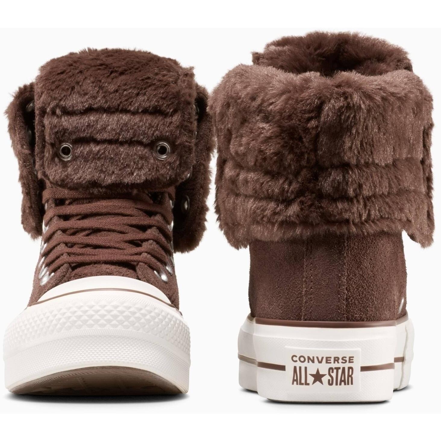 Baskets Converse Chuck Taylor All Star Fold-Over Lift, Marron, Unisexe 4/5
