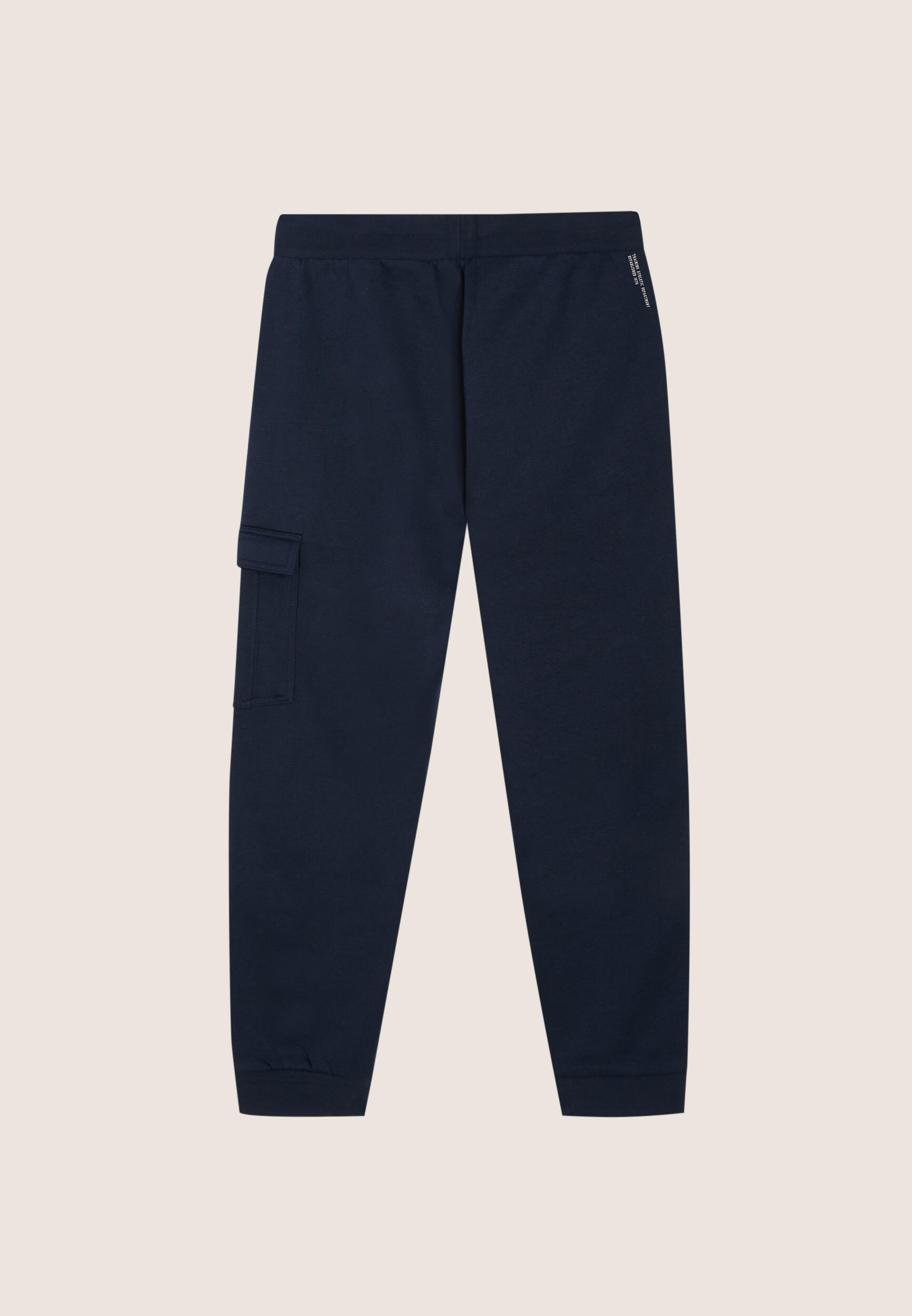 Pantaloni cargo in felpa con tasca applicata 2/3