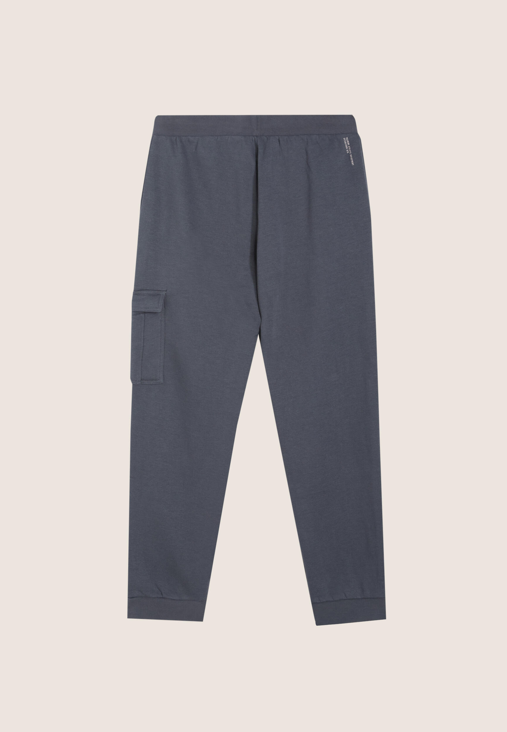 Pantaloni cargo in felpa con tasca applicata 2/3