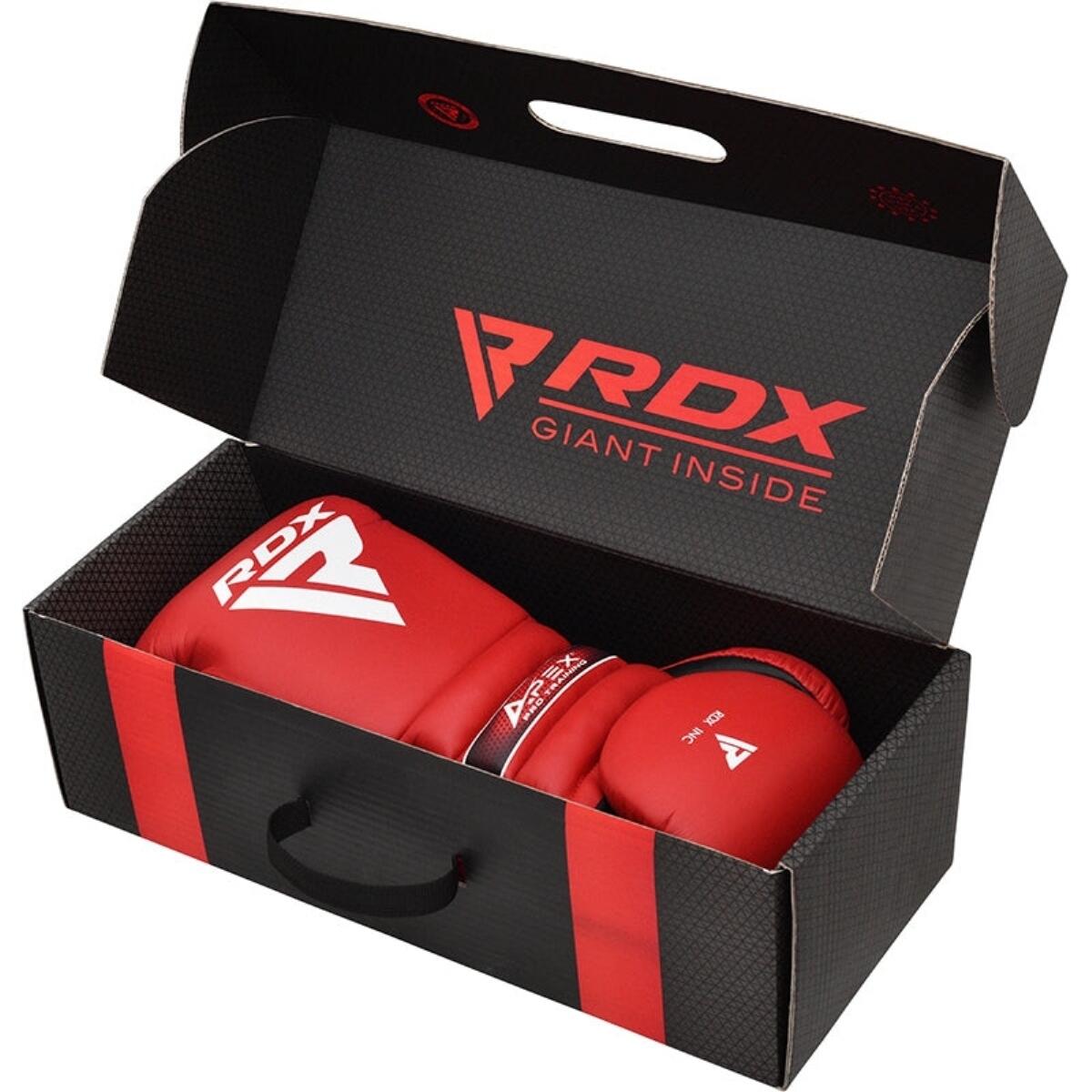 Guantoni Boxe RDX Pro Training APEX A4 Rossi 16 oz 5/6