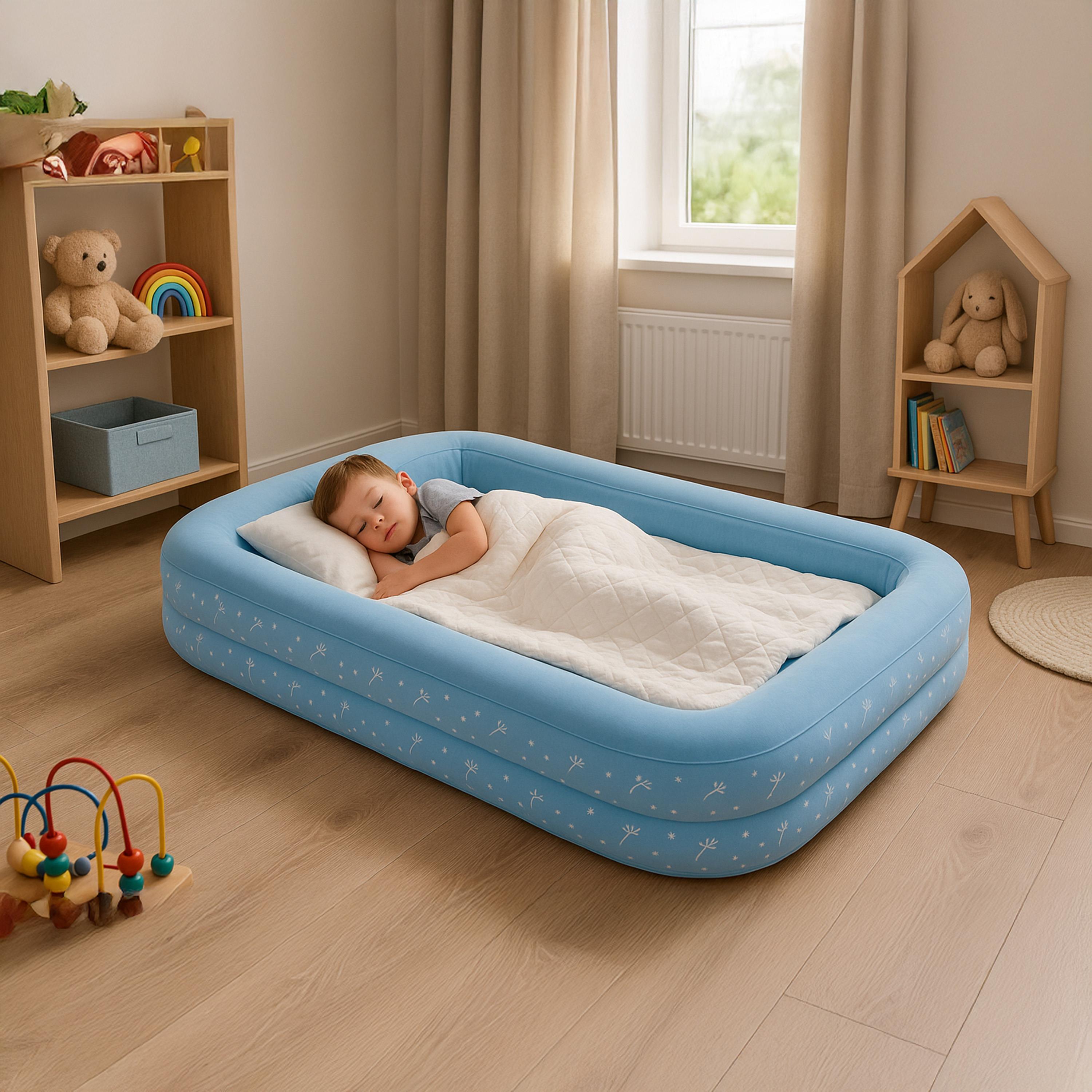 Luftmatratze Camping für 1 Kind 172x112x30cm Set mit Pumpe 2/7