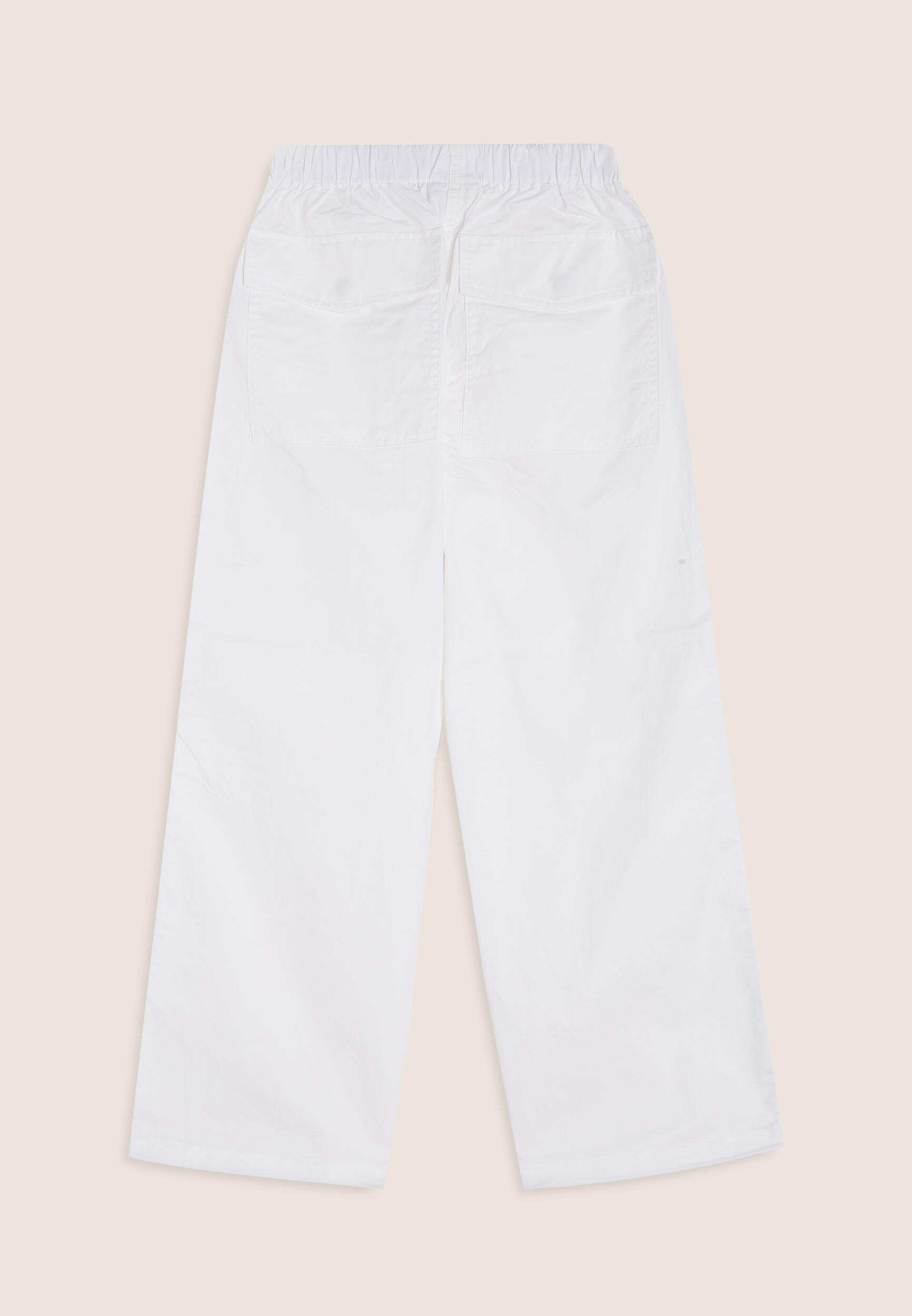 Pantaloni cargo in popeline con tasche frontali 2/3