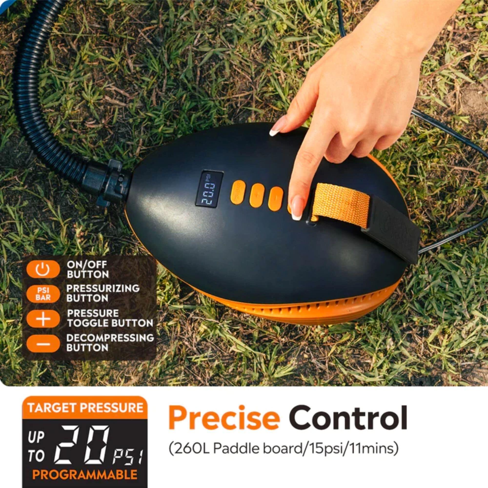 Outdoor Master Dolphin Bomba 12V 20PSI – Bomba Elétrica para SUP e Caiaque 4/5