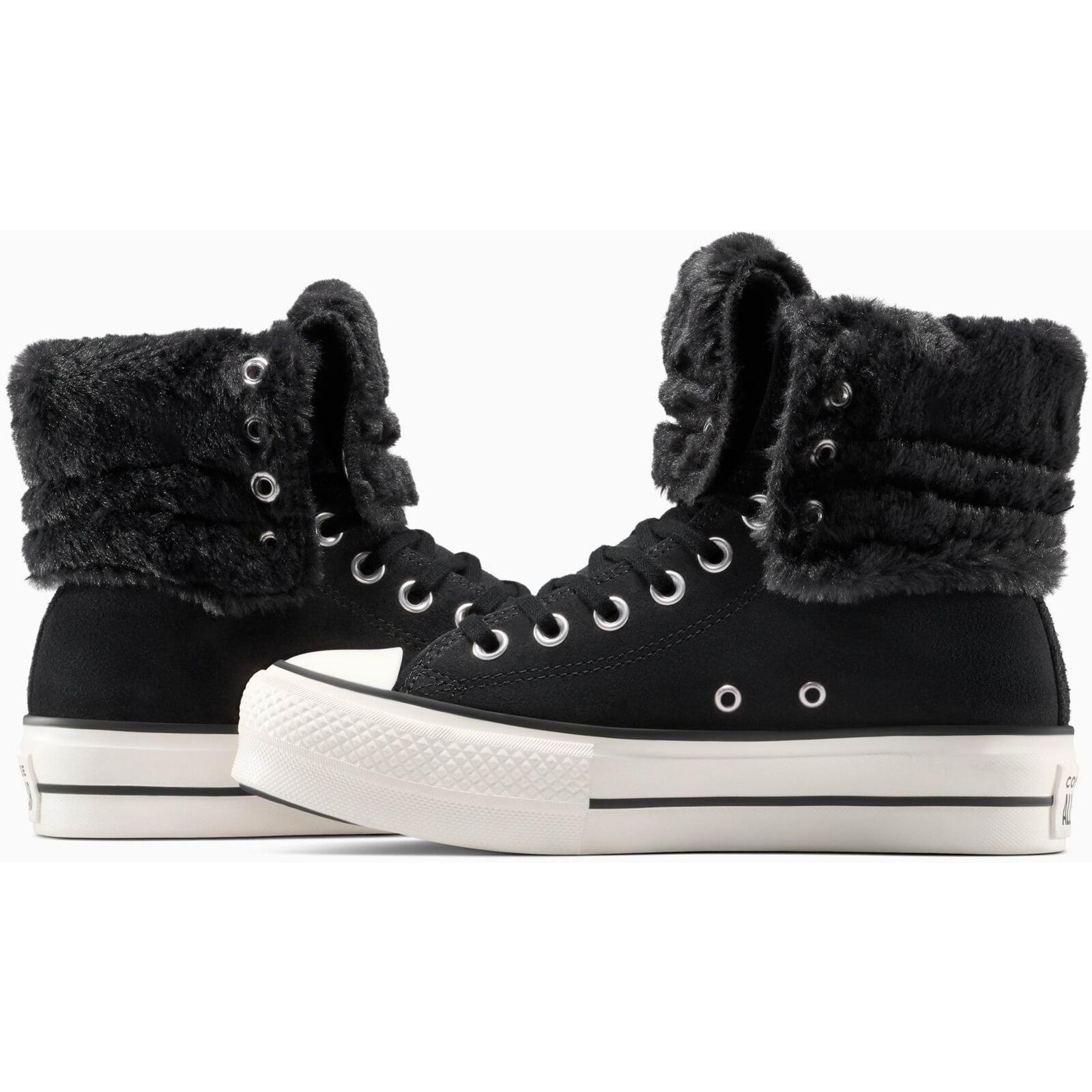 Turnschuhe Converse Chuck Taylor All Star Fold-Over Lift, Schwarz, Unisex 3/5