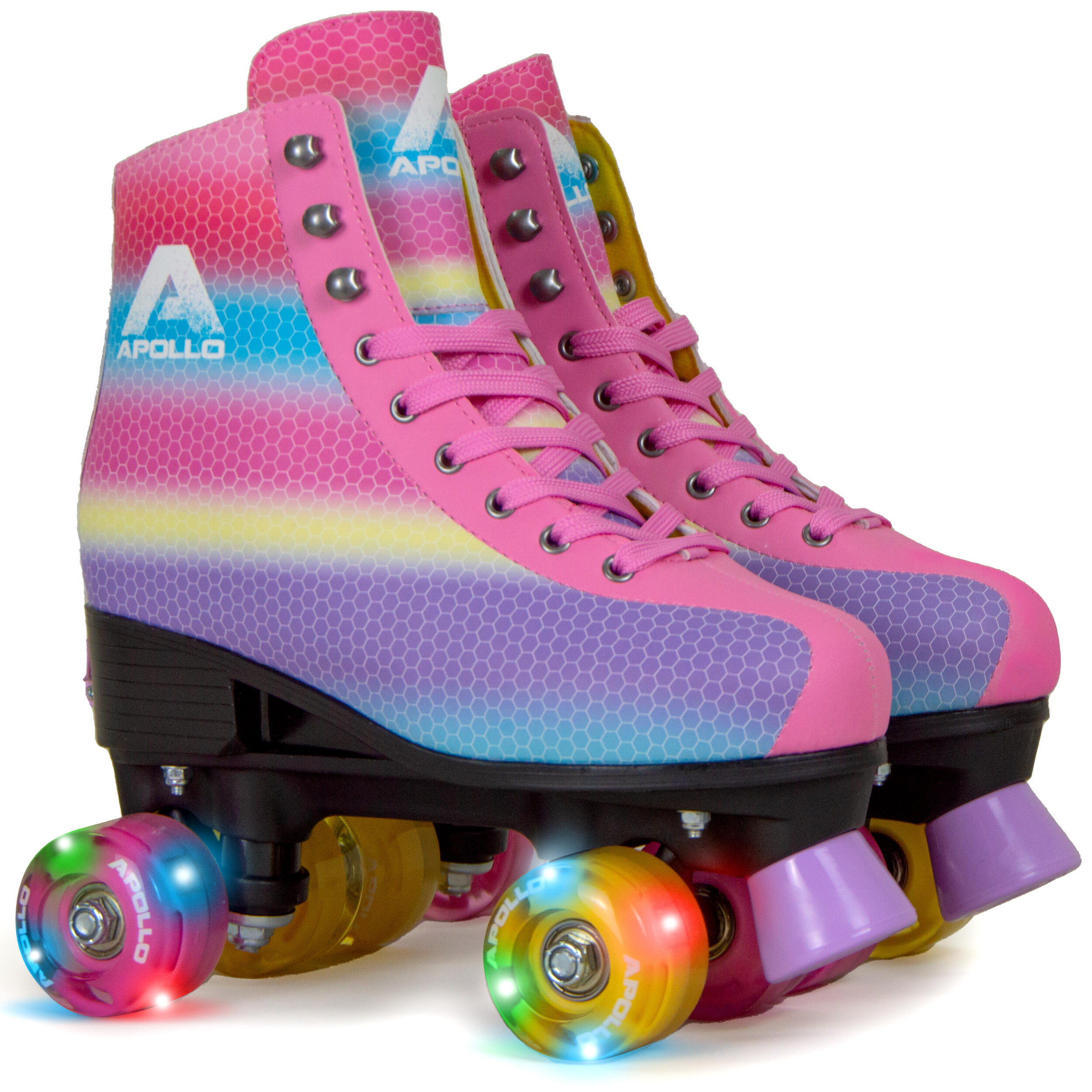 Apollo - Apollo Disco Roller Classic – Patins À Roulettes Réglables Enfants & Adultes - Patins À Roulettes - Multicolore - 35/38 - Decathlon
